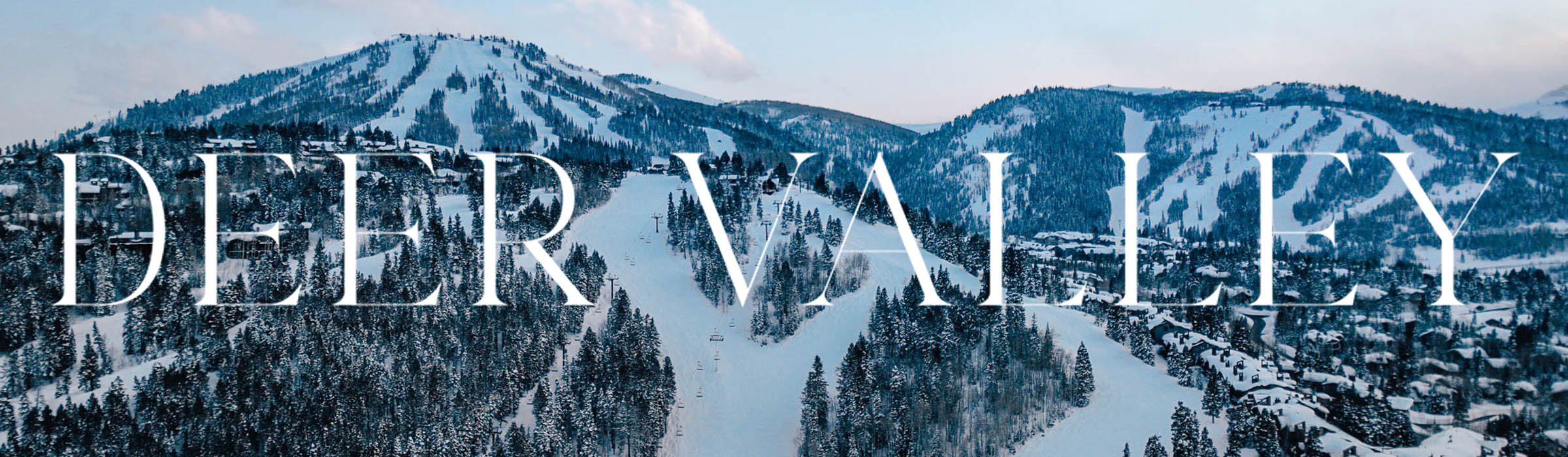 View of Deer Valley in the winter.